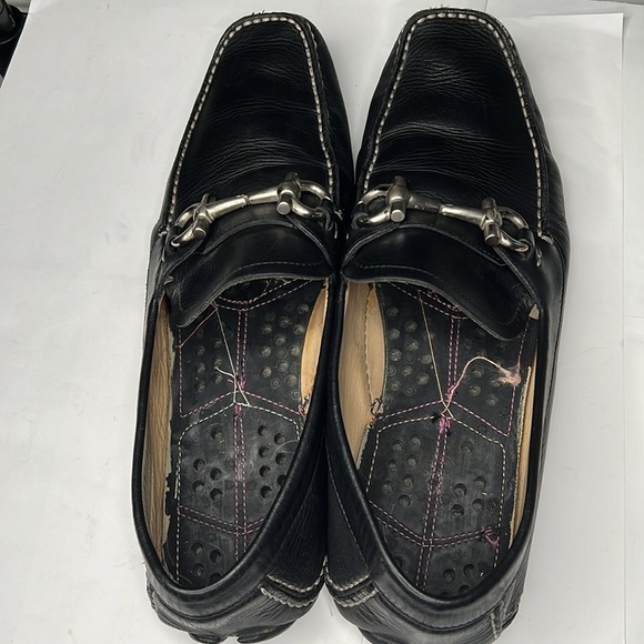 Salvatore Ferragamo Sz 11.5 D Black Leather Parigi Driving Loafers main image 13
